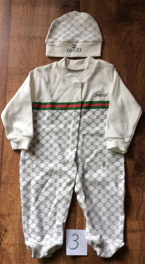 gucci babymuts|Gucci baby grow boy.